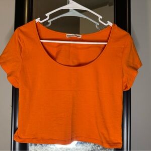 Radiant Orange Women's Crop Top